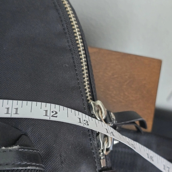 Marc Jacobs Black Canvas Logo Backpack with Silver Hardware - Picture 9 of 14